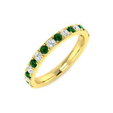 Diamond Macclekfield Emerald Ring | 0.5ct | Hallmarked Gold & Platinum