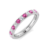 0.61Ct Diamond Ring in 9k White Gold | Ring Size - M
