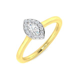 0.21Ct Diamond Ring in 18k Two Tone