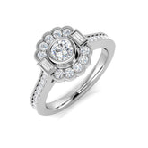 Diamond Covebtry Engagement Ring | 0.75ct | Hallmarked Gold & Platinum
