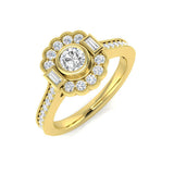 Diamond Covebtry Engagement Ring | 0.75ct | Hallmarked Gold & Platinum