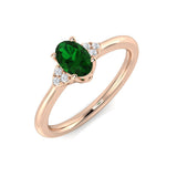 Oval Emerald Ring for Her