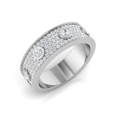 Diamond Band Ring, White Gold Diamond Ring, Pave Diamond Ring