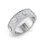 Diamond Band Ring, White Gold Diamond Ring, Pave Diamond Ring