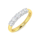 Diamond Woking 5 Stone Ring | 0.5ct | Hallmarked Gold & Platinum