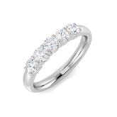 5-Stone Ring Lab Grown Diamond 0.50ct D/VVS Round Cut