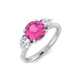 Diamond Holland Pink Sapphire Ring | 2.75ct