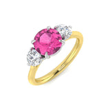 Diamond Holland Pink Sapphire Ring | 2.75ct