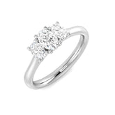 3-Stone Diamond Ring | 0.75 Carat | Natural & Lab-Grown Diamonds