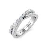 Lab-Grown Diamond Pavé Twist Ring | 0.10–0.30ct | Elegant Crossover Band