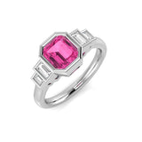 Diamond Pontypool Pink Sapphire Ring | 1.75ct