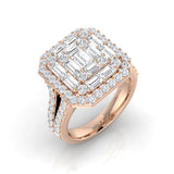 Diamond kouthamptob Baguette & Brilliant Ring | 1.5ct - 2ct