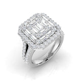 Diamond kouthamptob Baguette & Brilliant Ring | 1.5ct - 2ct
