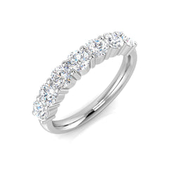1.10Carat D-E/VS Lab Grown Diamond 6-10 Stone Wedding Ring 950 Platinum Ready To Ship