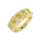 Diamond Irvibe 5 Stone Ring | 2.5ct | Hallmarked Gold & Platinum
