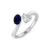 Toi Et Moi Sapphire Ring for Women