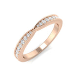 0.20ct D/VVS Lab-Grown Round Cut Diamond Half Eternity Ring