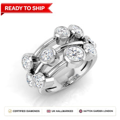 Lab grown diamond earring