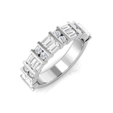 Diamond Melroke Half Eternity Ring | 1ct | Hallmarked Gold & Platinum