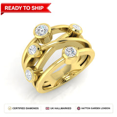 Lab grown diamond earring