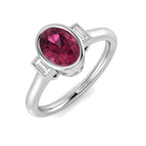 Diamond Belvoir Pink Tourmaline Ring | 1ct - 1.75ct