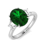 Diamond Bolkover Emerald Ring | 2.5ct - 4.5ct