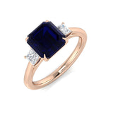 Diamond Chirk Blue Sapphire Ring | 1.25ct - 2.75ct