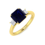 Diamond Chirk Blue Sapphire Ring | 1.25ct - 2.75ct
