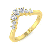 Diamond Goodrich Wishbone Ring | 0.33ct | Hallmarked Gold & Platinum