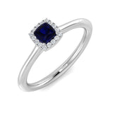 Diamond Okehamptob Blue Sapphire Ring | 0.2ct - 0.25ct