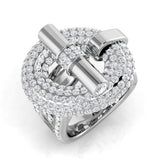 Lab-Grown Diamond Pave Ring | 2.25ct | Hallmarked Gold & Platinum