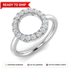 Lab grown diamond earring