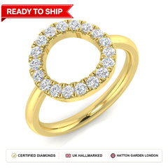 Lab grown diamond earring