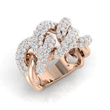 Diamond Pave Ring | 0.75ct - 2ct | Hallmarked Gold & Platinum