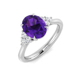 Diamond Eyemouth Amethyst Ring | 1ct - 2.25ct