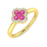 0.45Ct Diamond Ring in 18k Yellow Gold