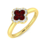0.44Ct Diamond Ring in 18k Yellow Gold