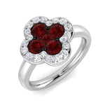Ruby Clover Ring