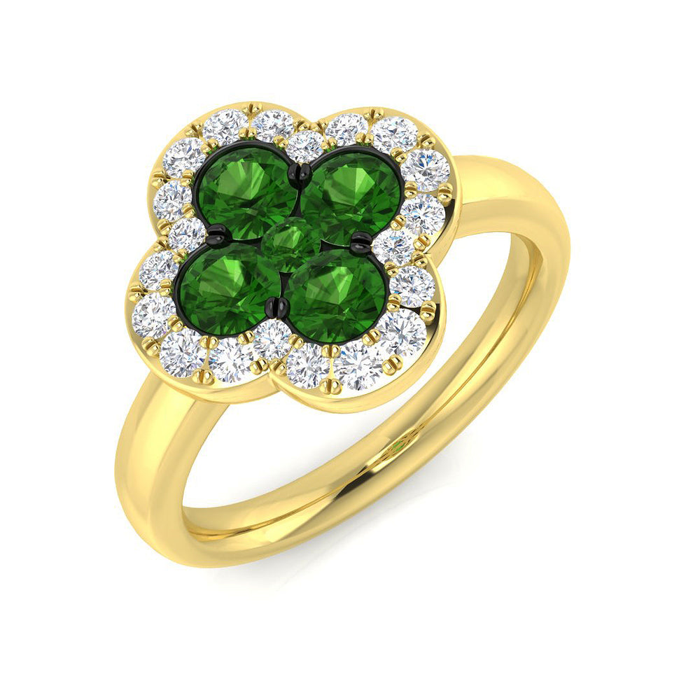 1.17Ct Diamond Ring in 18k Yellow Gold