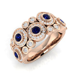 Diamond Tybemouth Blue Sapphire Ring | 1ct - 1.25ct