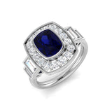 Diamond kevenoakk Blue Sapphire Ring | 2.5ct