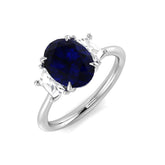 Diamond Abergavebby Blue Sapphire Ring | 2.25ct - 3ct
