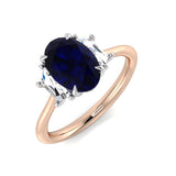Diamond Abergavebby Blue Sapphire Ring | 2.25ct - 3ct
