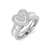 Baguette & Round Cluster Ring | 1ct to 3.5ct | Natural & Lab Diamond