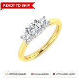 Lab grown diamond earring