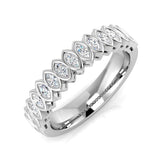 0.50ct Lab-Grown Marquise Cut D/VVS Diamond Half Eternity Ring