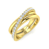 0.30Carat D-E/VS Lab Grown Diamond Fancy Wedding Ring 9k Yellow Gold Ready To Ship