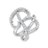 0.75ct Diamond Letter B Ring in UK Hallmarked Gold