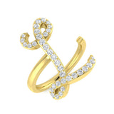 Diamond Buckingham Initials Ring | 0.33ct | Hallmarked Gold & Platinum