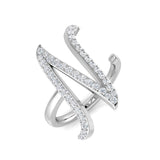 Elegant Diamond N Initial Ring 0.50ct | UK Hallmarked Gold & Platinum